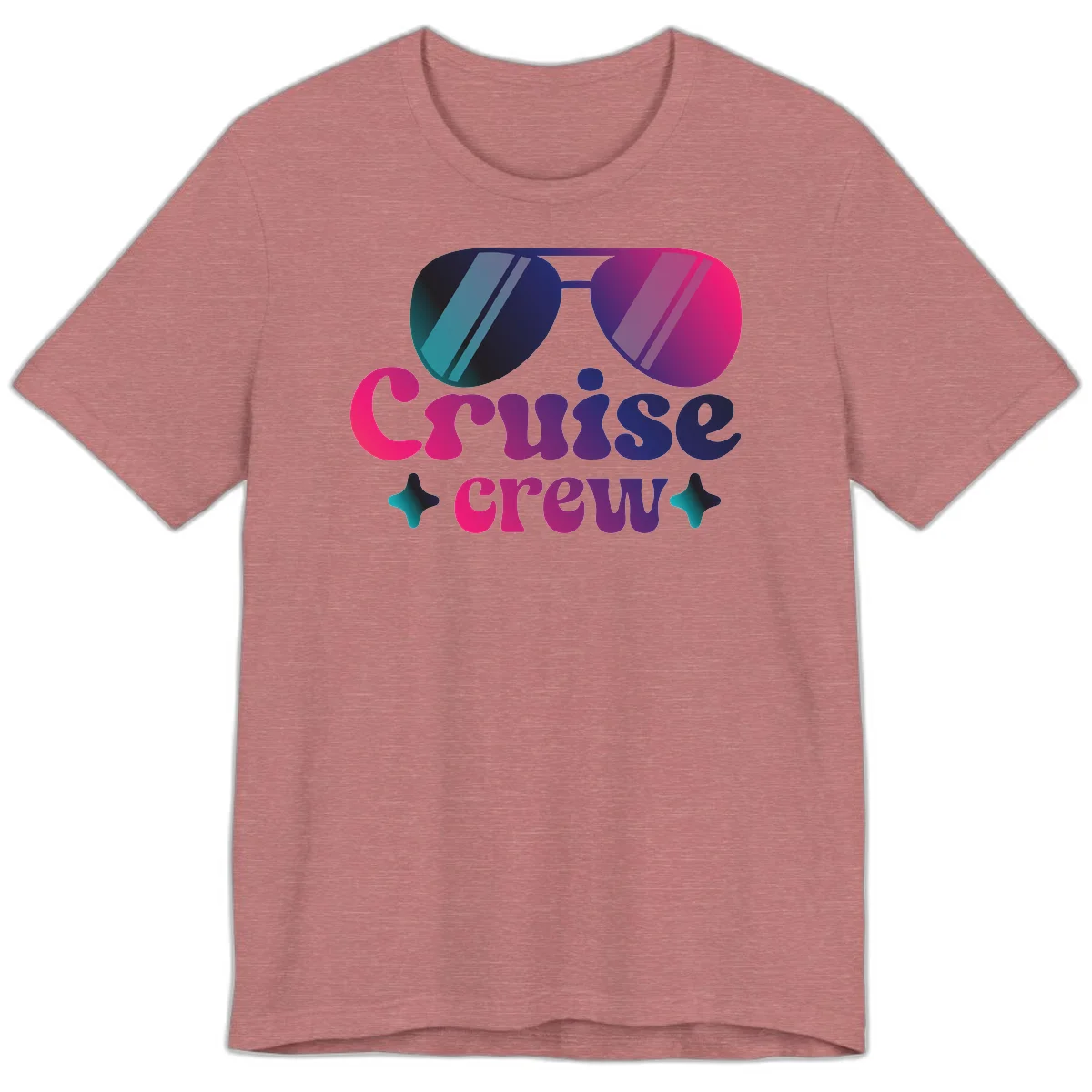 Cruise Crew Vibes Premium T-Shirt in Heather Mauve