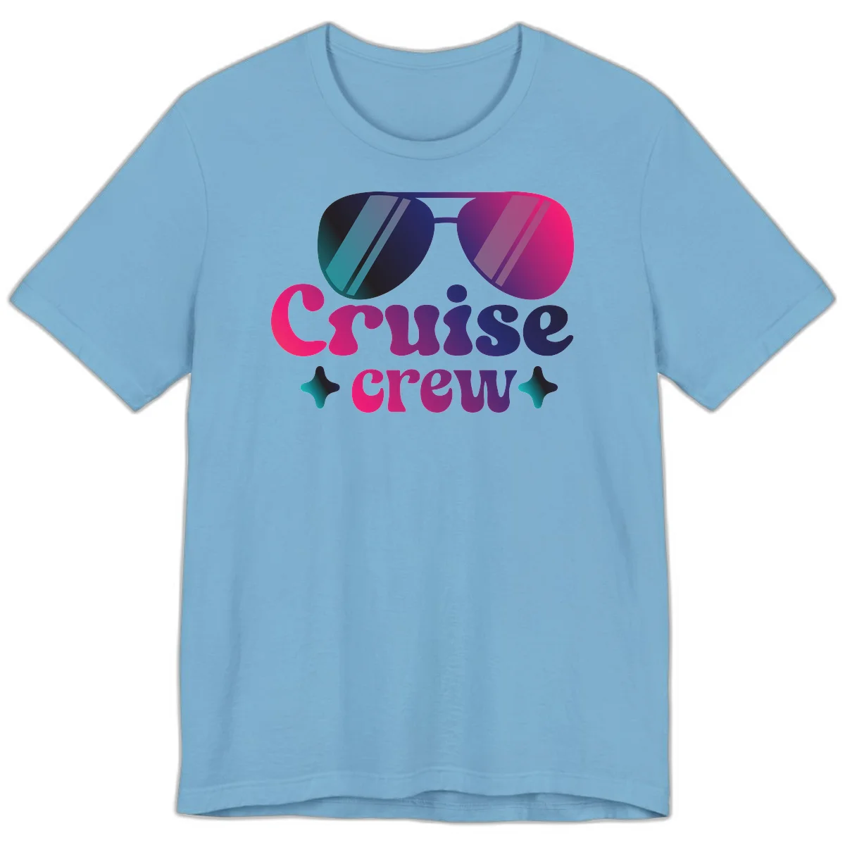 Cruise Crew Vibes Premium T-Shirt in Ocean Blue