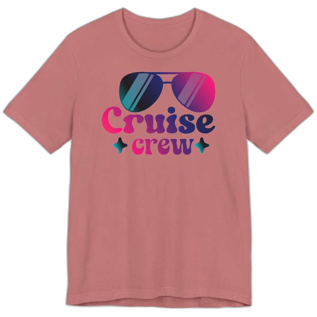 Cruise Crew Vibes Premium T-Shirt in Mauve