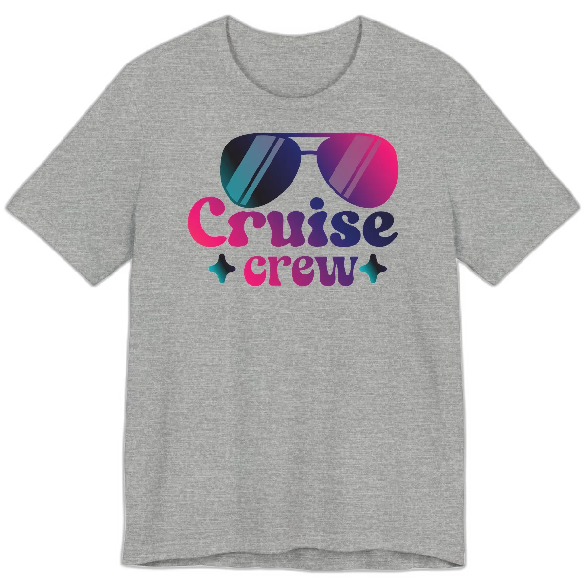 Cruise Crew Vibes Premium T-Shirt in Athletic Heather