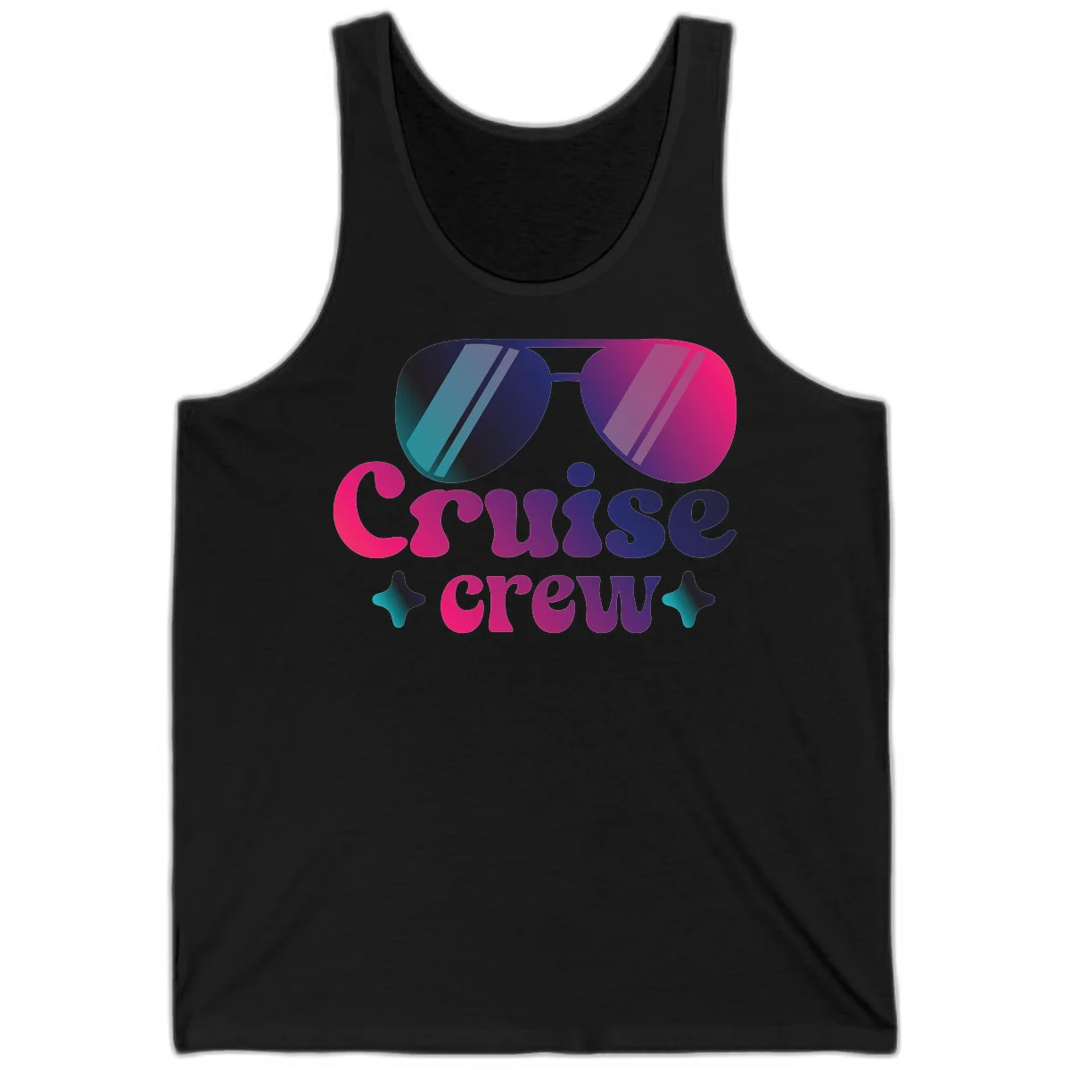 Cruise Crew Vibes Tank Top in Black