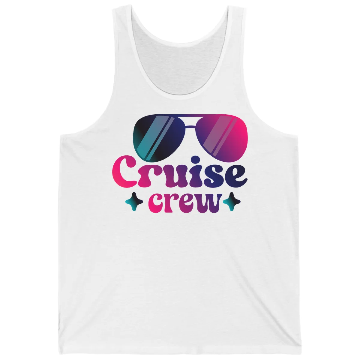Cruise Crew Vibes Tank Top in White