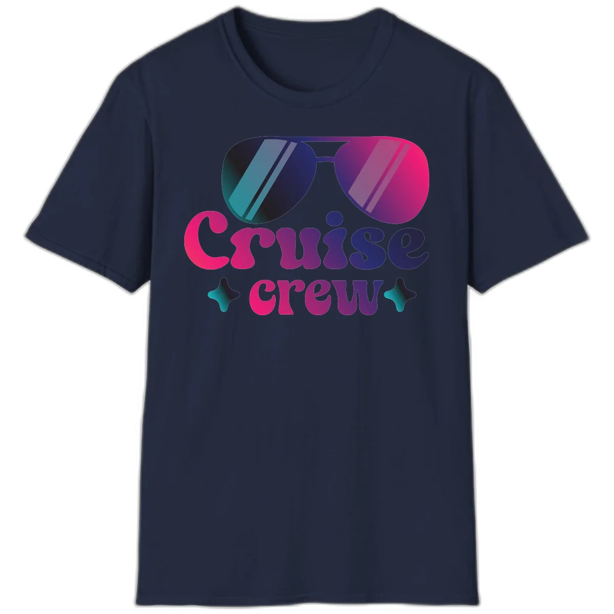 Cruise Crew Vibes T-Shirt in Navy