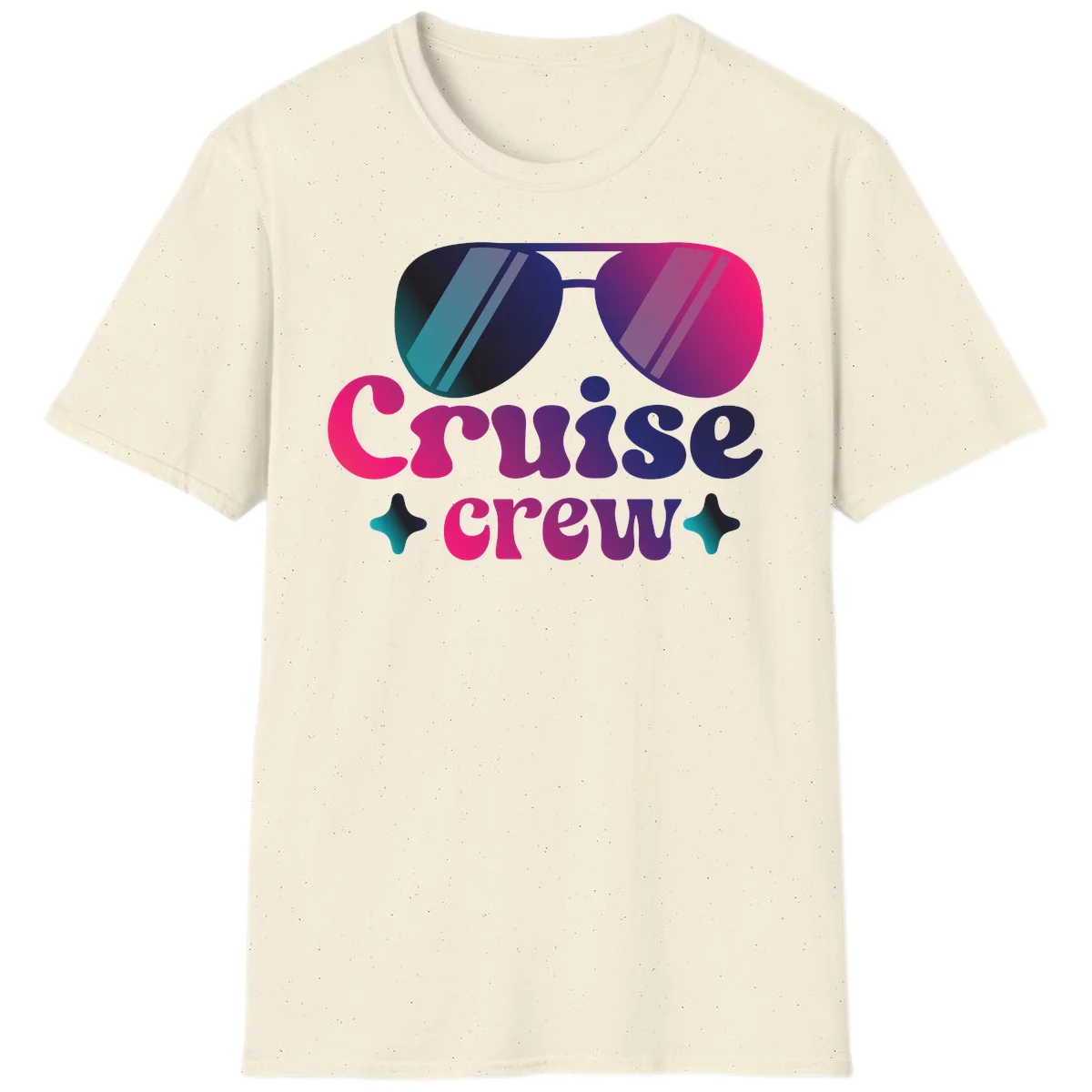 Cruise Crew Vibes T-Shirt in Natural
