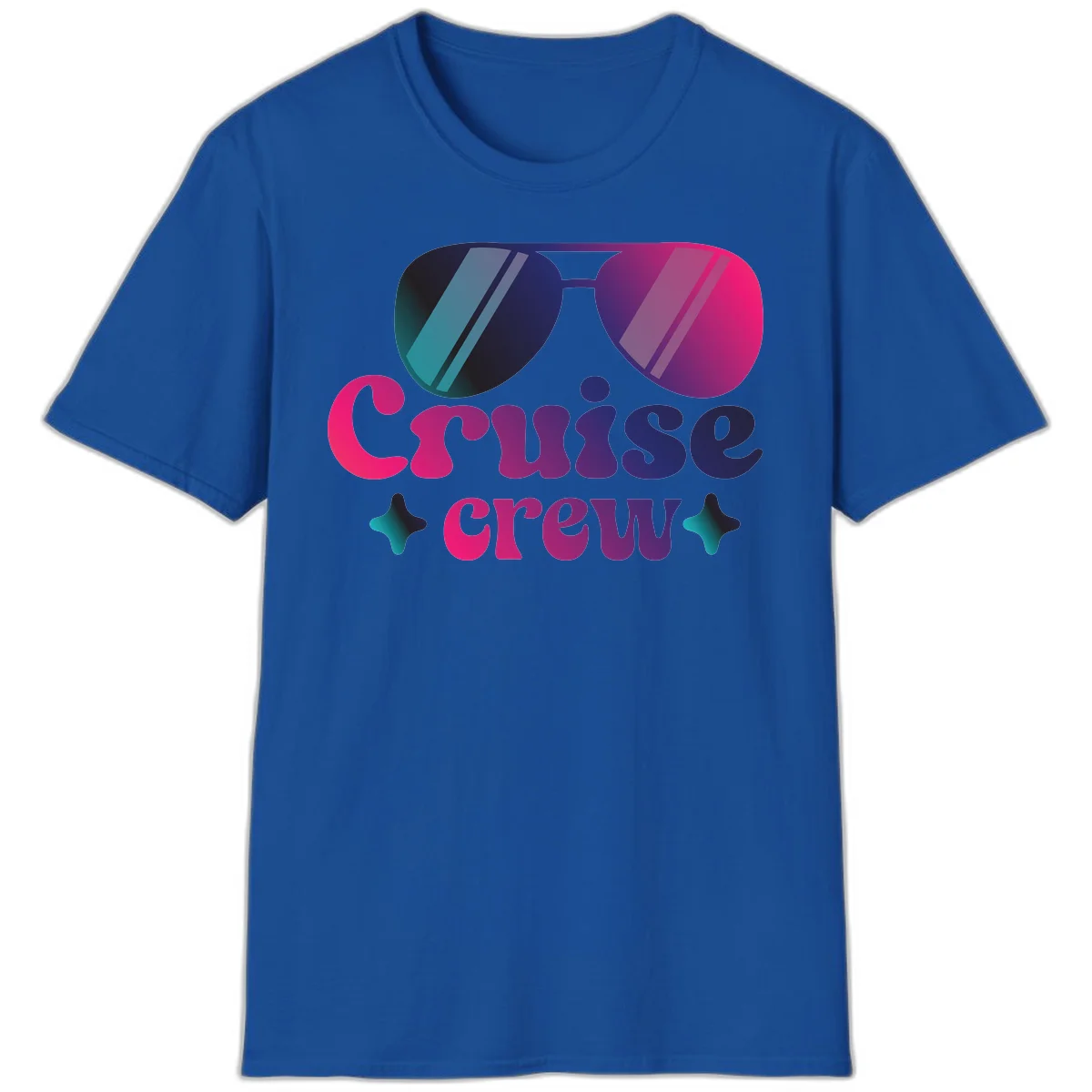 Cruise Crew Vibes T-Shirt in Royal
