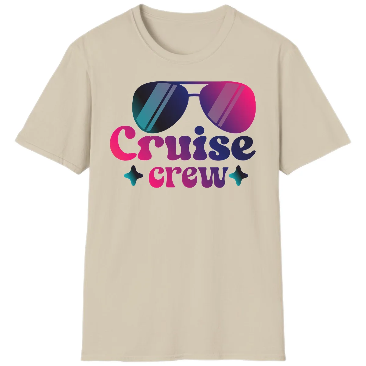 Cruise Crew Vibes T-Shirt in Sand