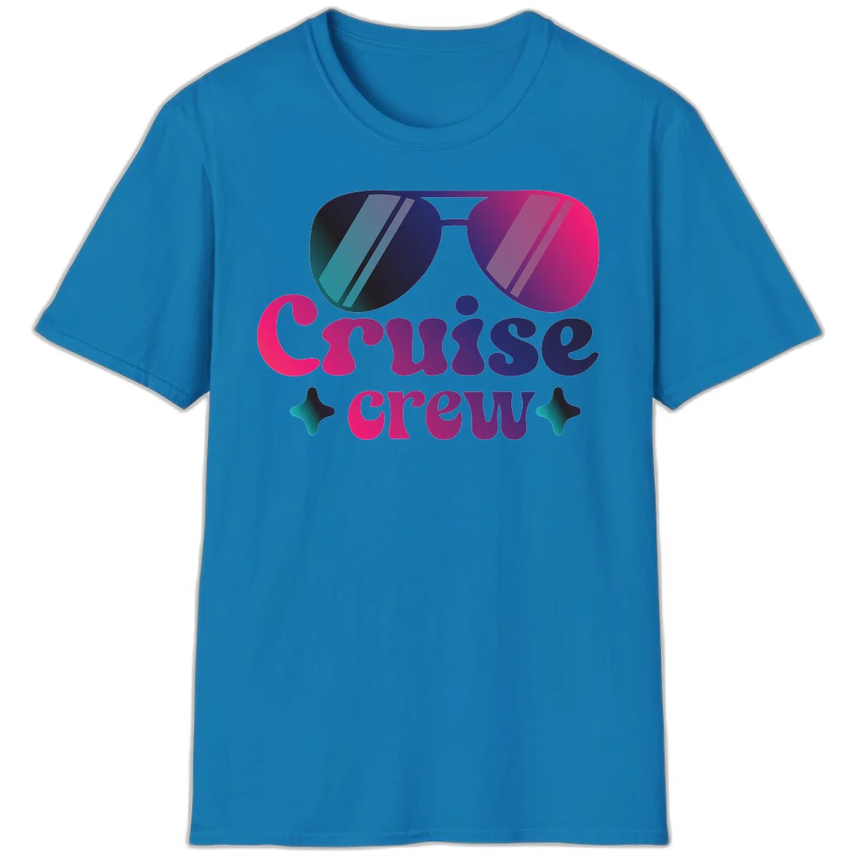 Cruise Crew Vibes T-Shirt in Sapphire