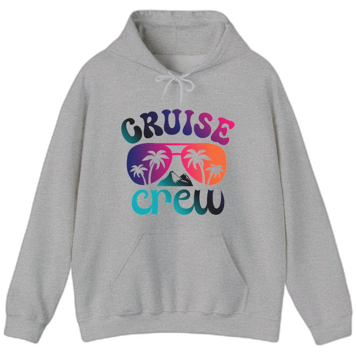 Cruise Crew Tropical Paradise Hoodie in Sport Grey