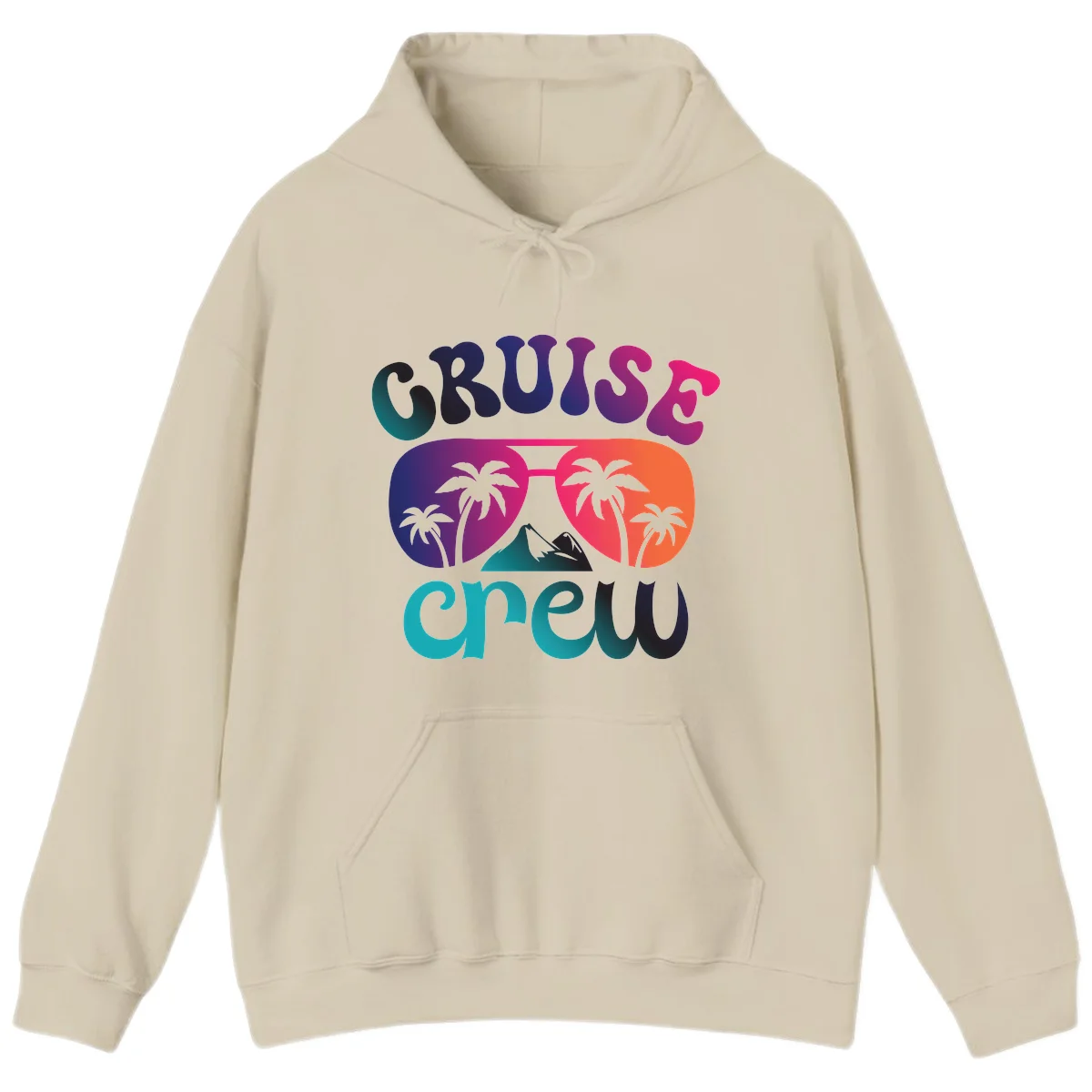 Cruise Crew Tropical Paradise Hoodie in Sand