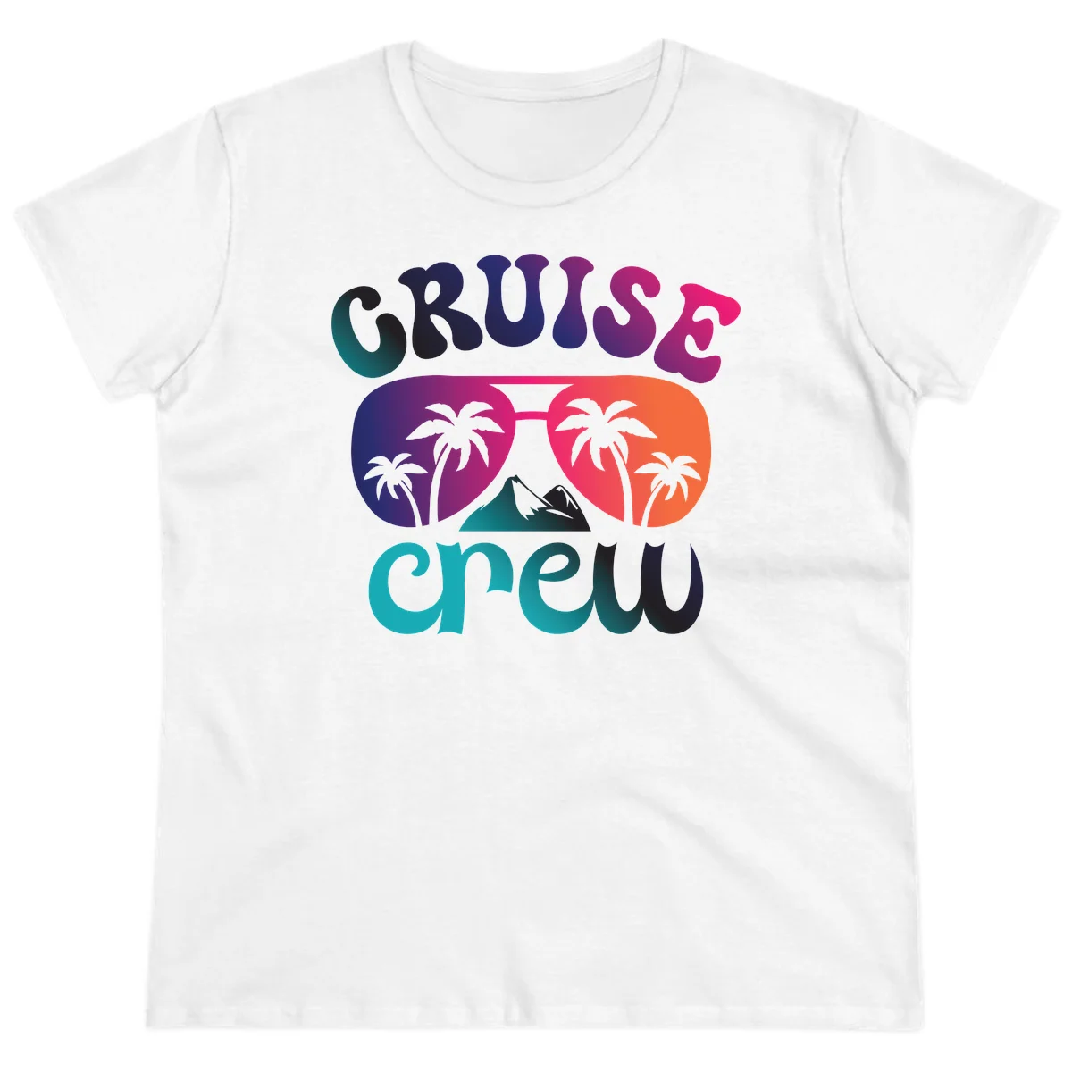 Cruise Crew Tropical Paradise Ladies Tee in White