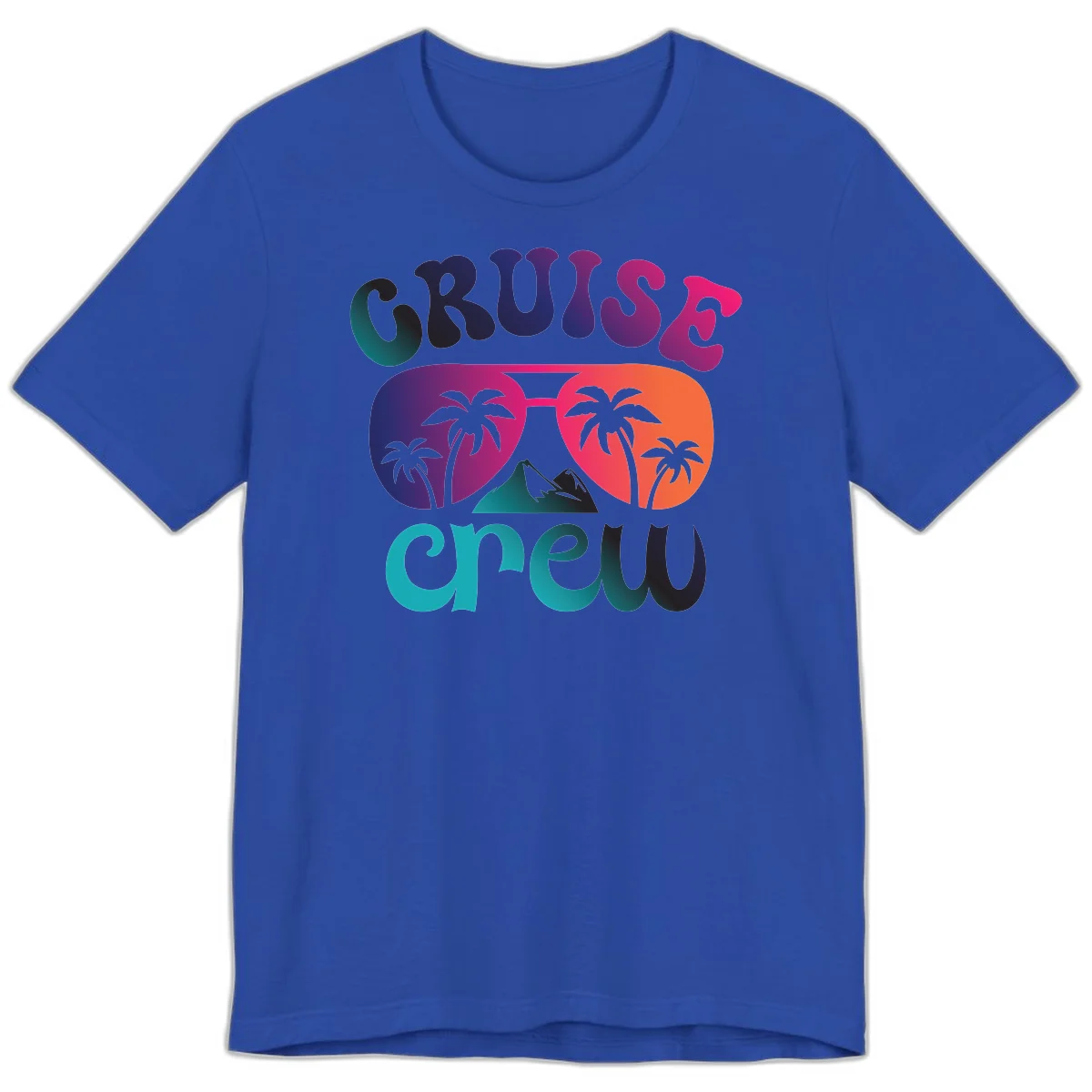 Cruise Crew Tropical Paradise Premium T-Shirt in True Royal