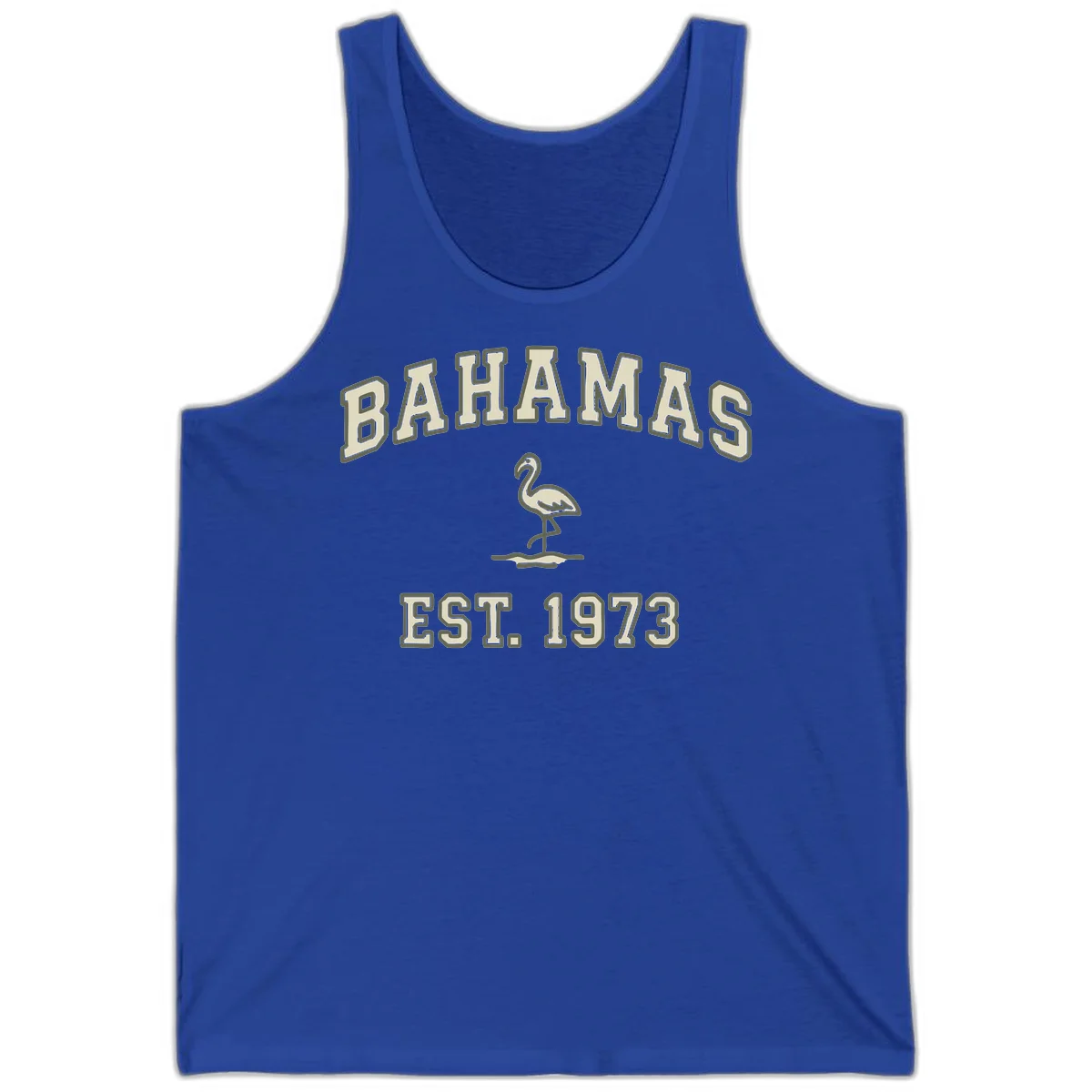 Bahamas Flamingo Established 1973 Tank in True Royal