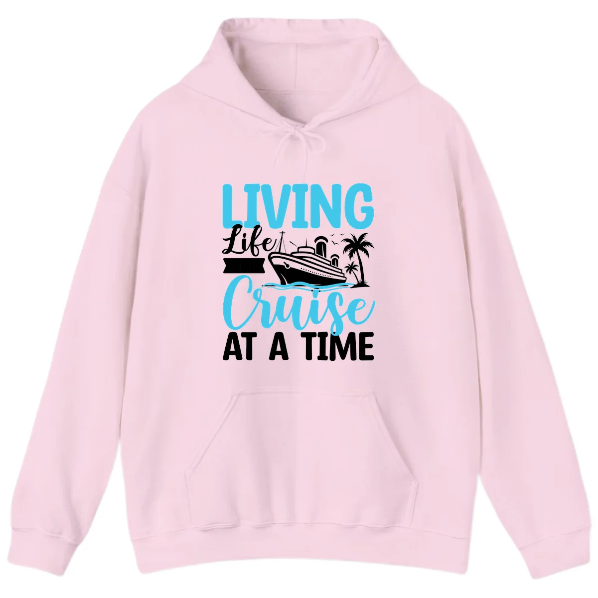 Living Life Cruise At A Time Hoodie in Light Pink