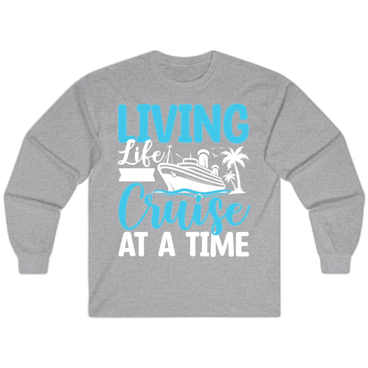 Living Life Cruise At A Time Long Sleeve in Sport Grey
