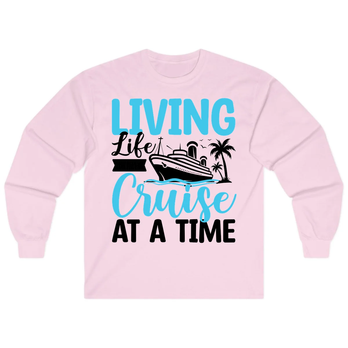 Living Life Cruise At A Time Long Sleeve in Light Pink