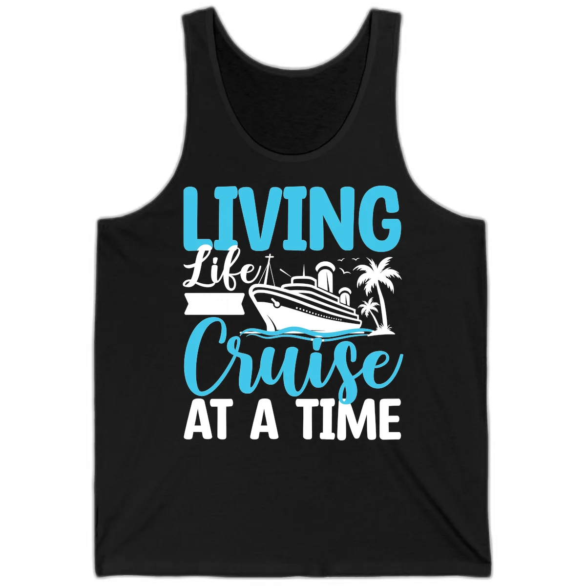 Living Life Cruise At A Time Tank in Black