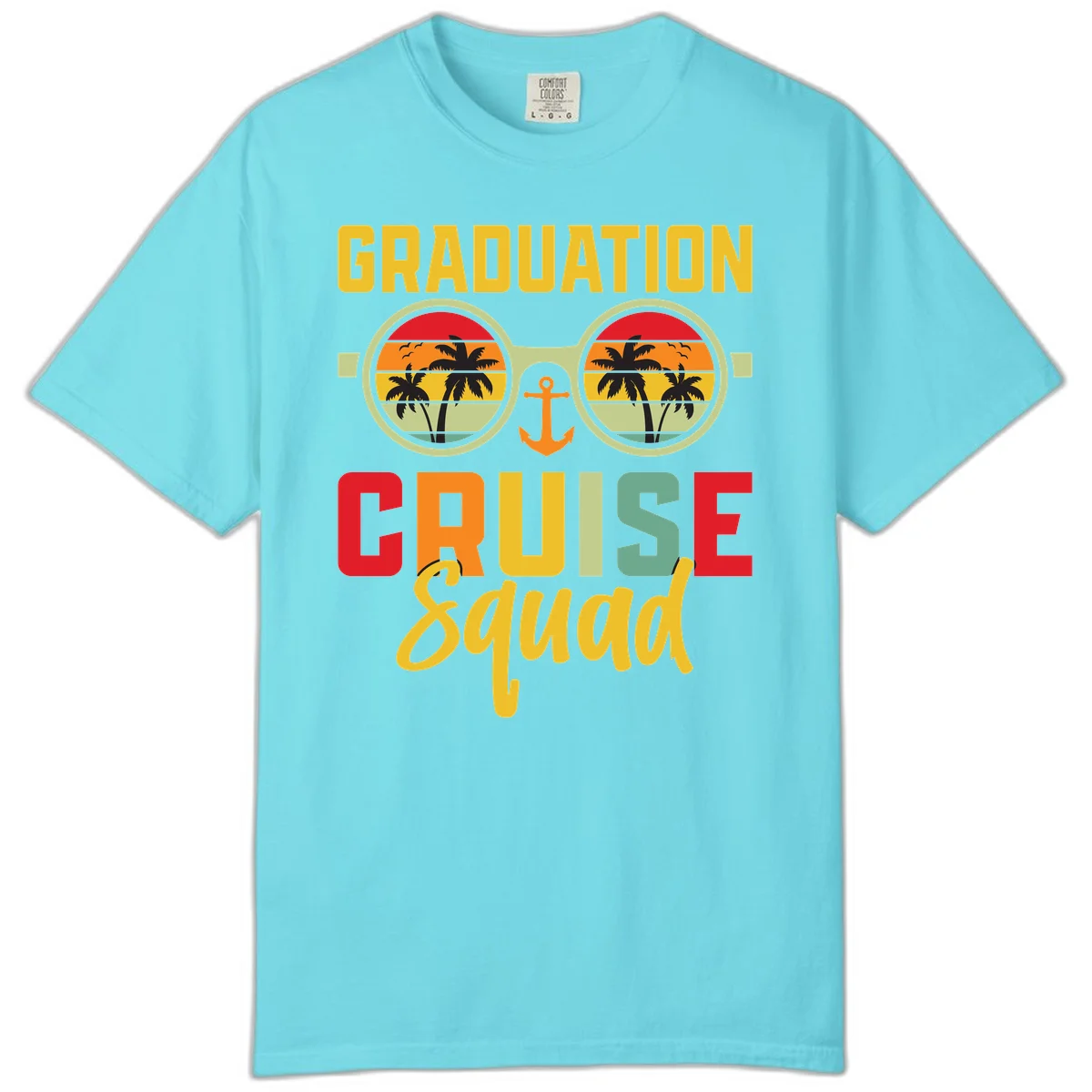 Graduation Cruise Squad Comfort Color in Lagoon Blue