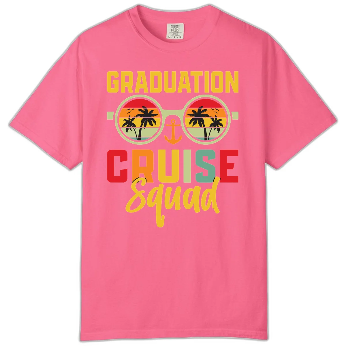 Graduation Cruise Squad Comfort Color in Crunchberry