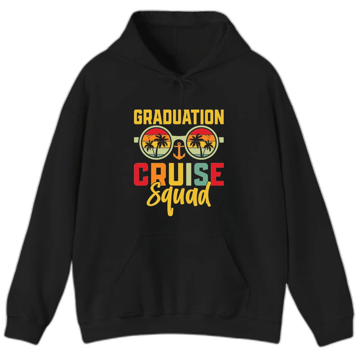 Graduation Cruise Squad Hoodie in Black