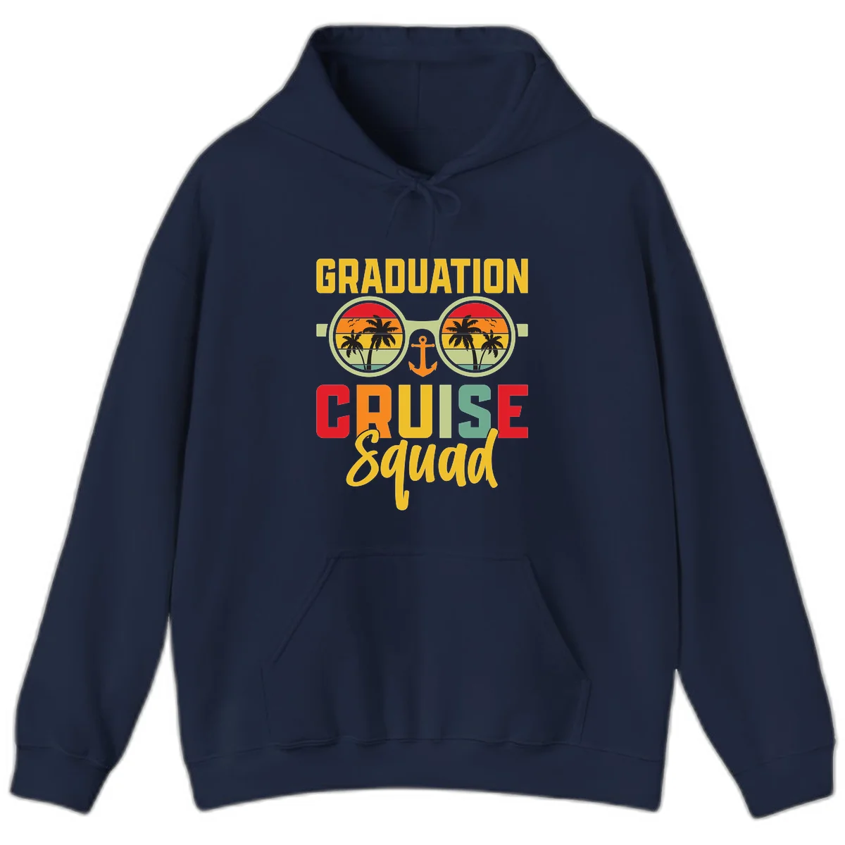 Graduation Cruise Squad Hoodie in Navy