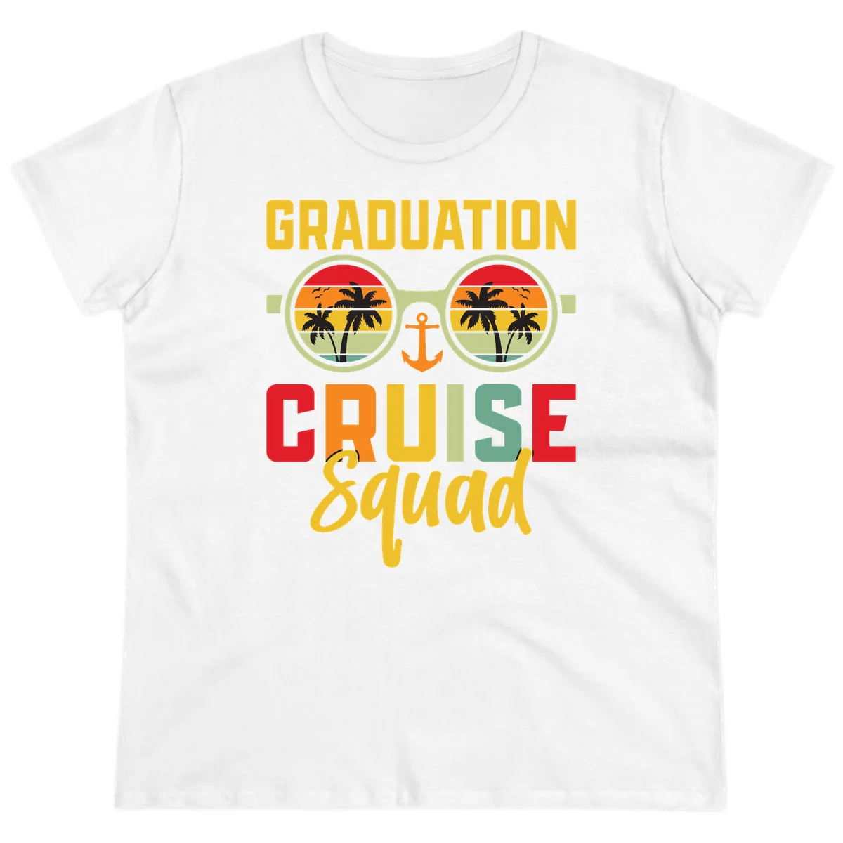 Graduation Cruise Squad Ladies Tee in White