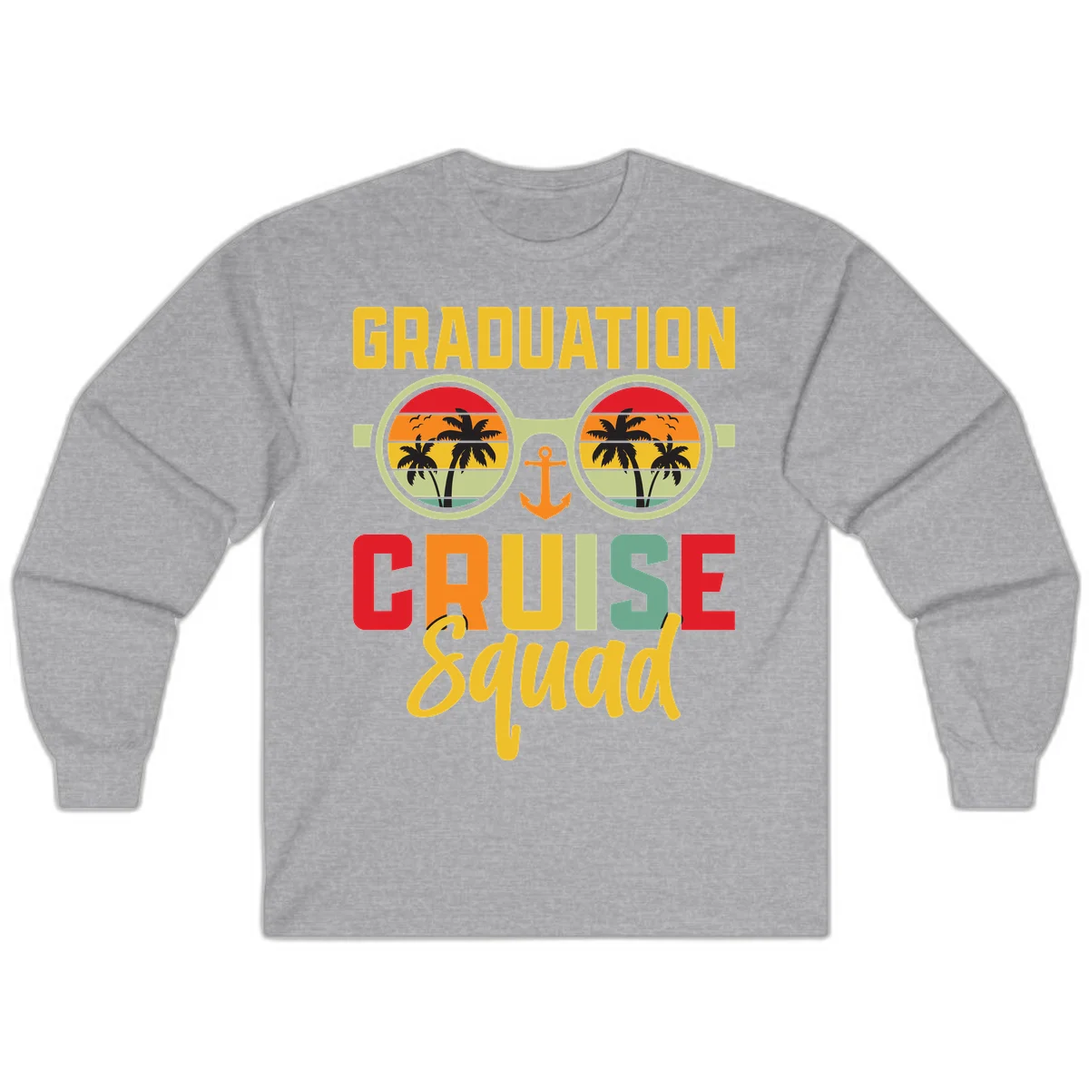 Graduation Cruise Squad Long Sleeve in Sport Grey