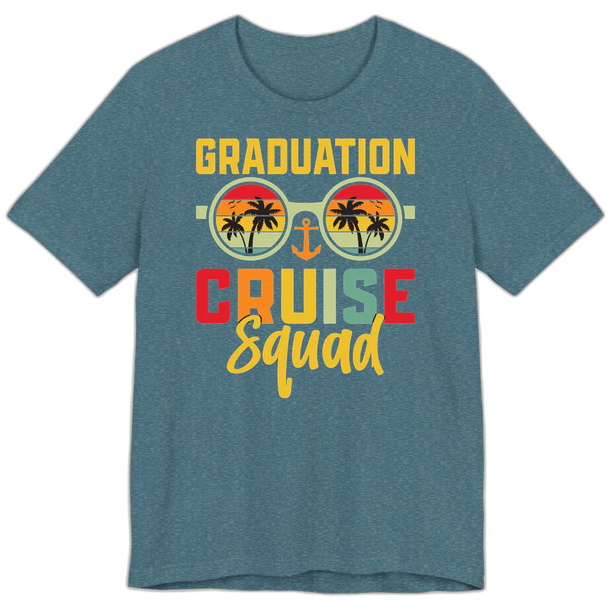 Graduation Cruise Squad Premium T-Shirt in Heather Deep Teal