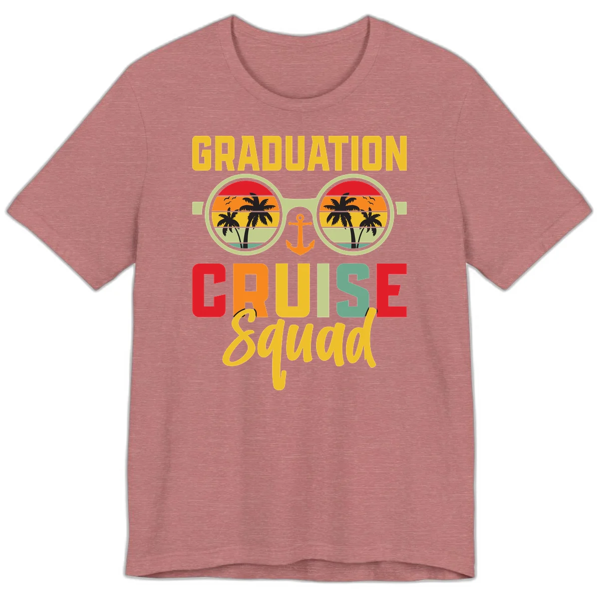 Graduation Cruise Squad Premium T-Shirt in Heather Mauve