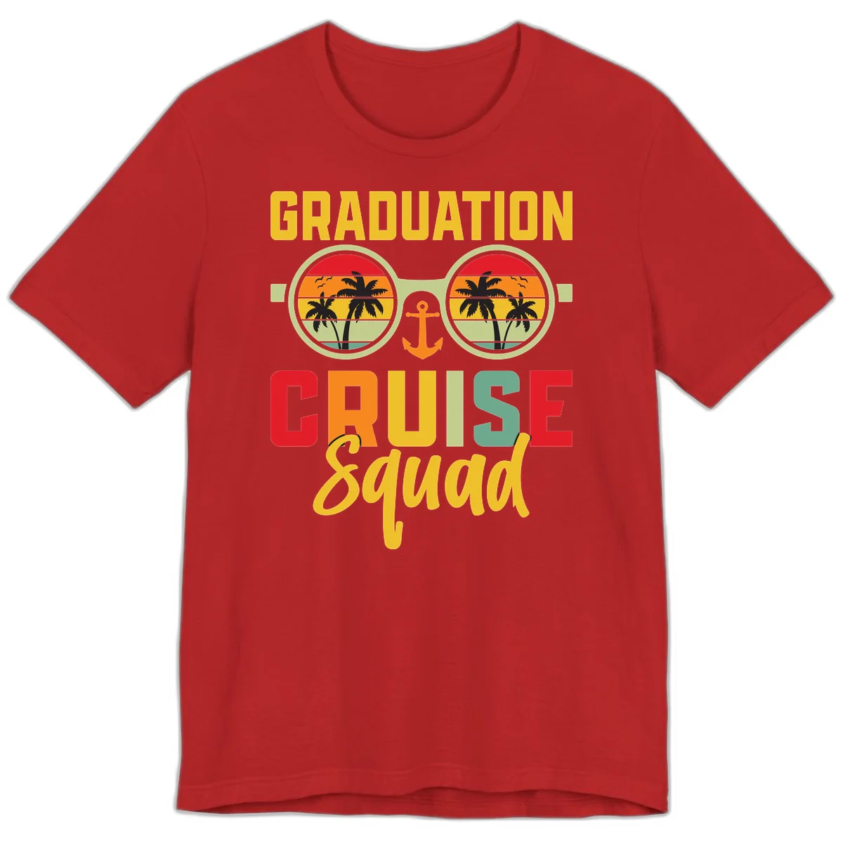 Graduation Cruise Squad Premium T-Shirt in Red