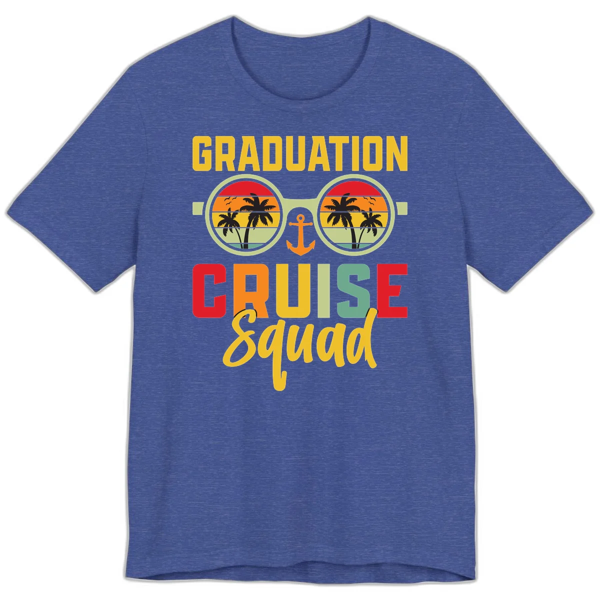 Graduation Cruise Squad Premium T-Shirt in Heather True Royal