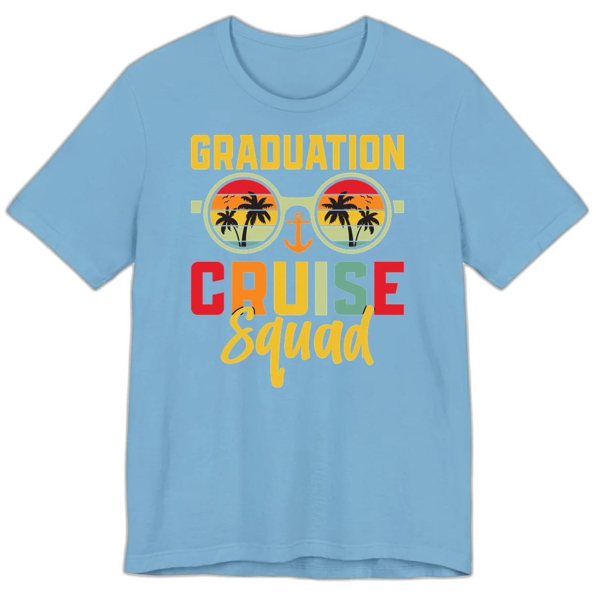 Graduation Cruise Squad Premium T-Shirt in Ocean Blue