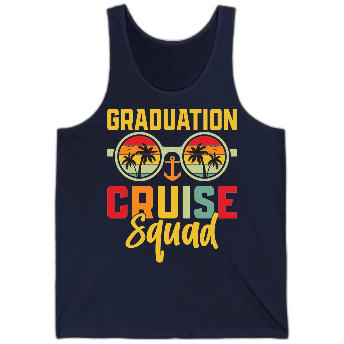 Graduation Cruise Squad Tank in Navy