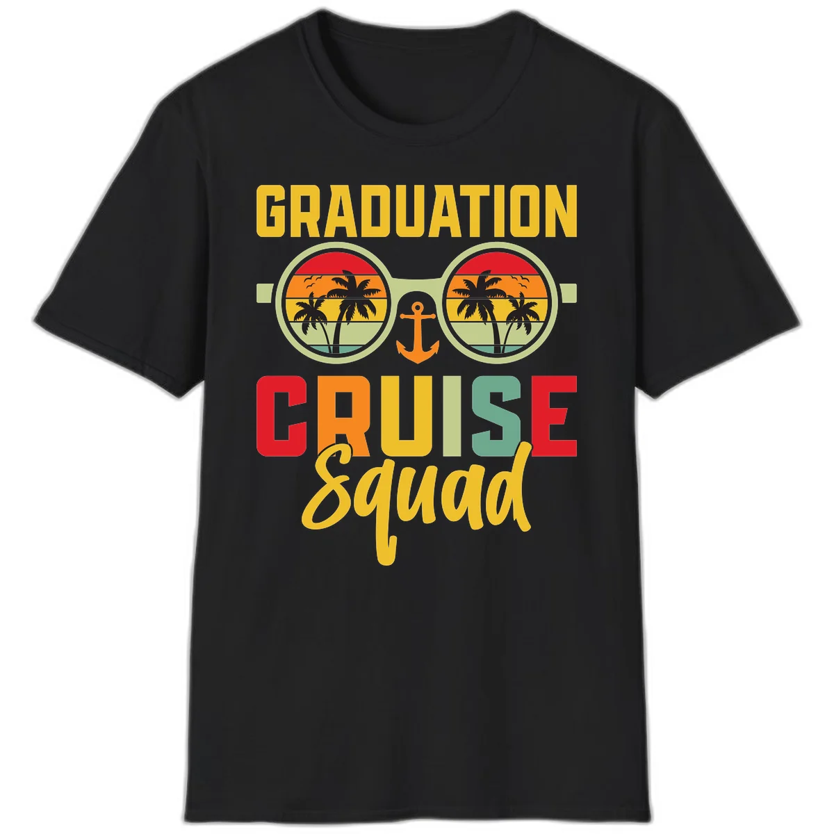 Graduation Cruise Squad T-Shirt in Black