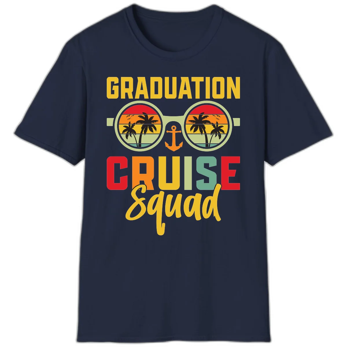 Graduation Cruise Squad T-Shirt in Navy