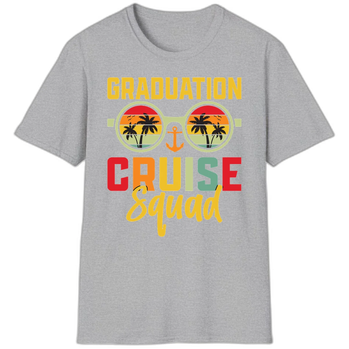 Graduation Cruise Squad T-Shirt in Sport Grey