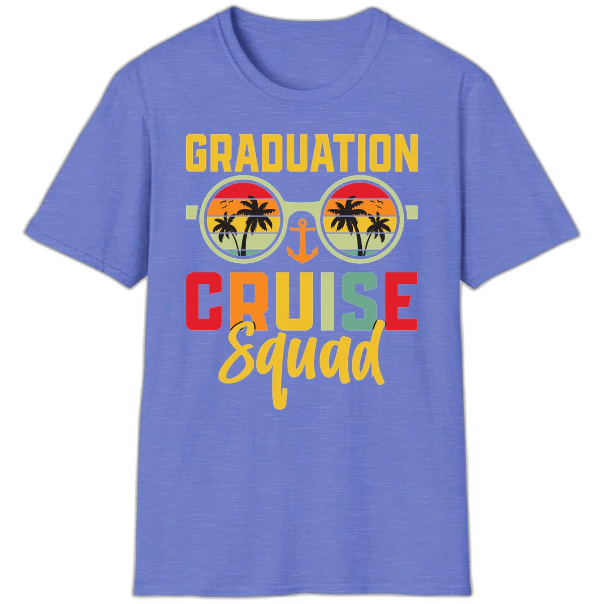 Graduation Cruise Squad T-Shirt in Heather Royal