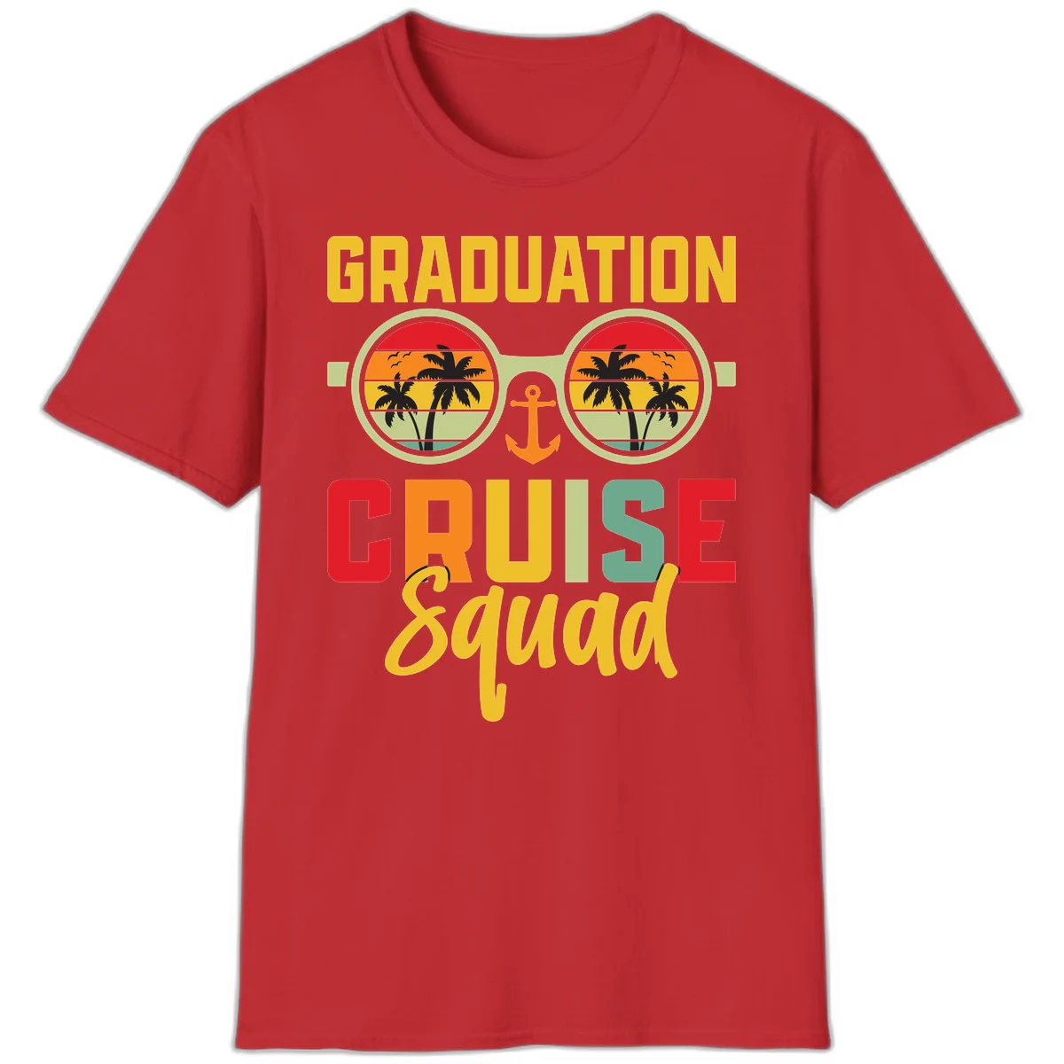 Graduation Cruise Squad T-Shirt in Red