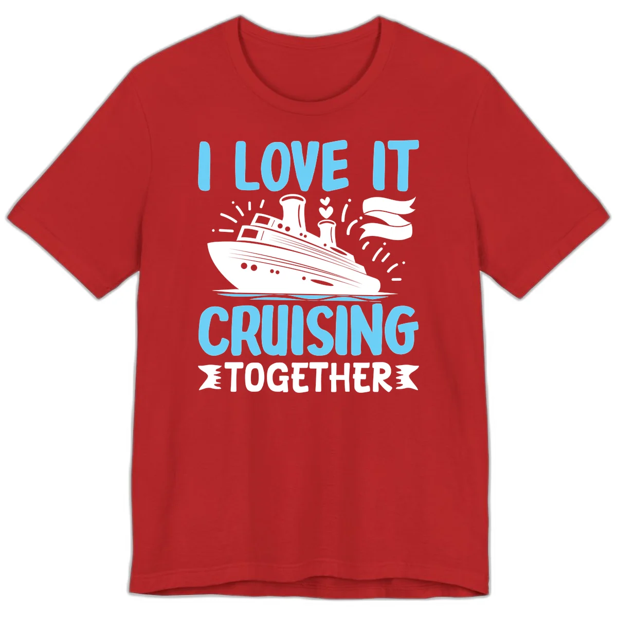 I Love It Cruising Together Premium T-Shirt in Red