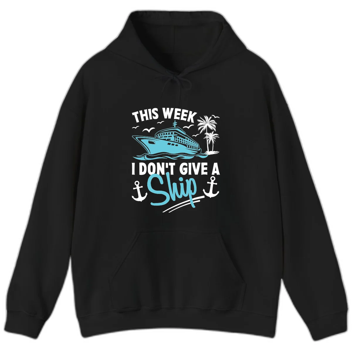 This Week I Don't Give A Swip Hoodie in Black
