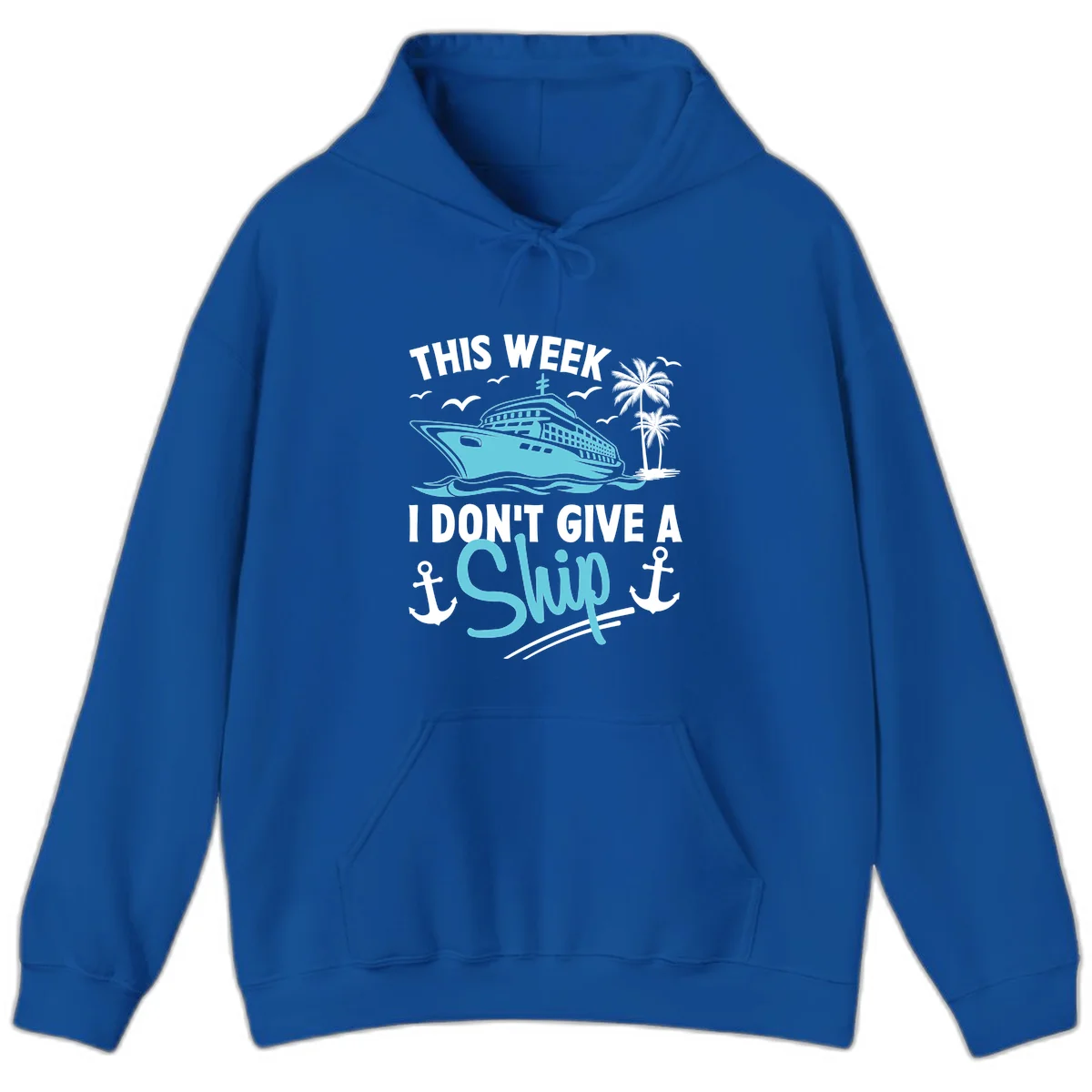 This Week I Don't Give A Swip Hoodie in Royal