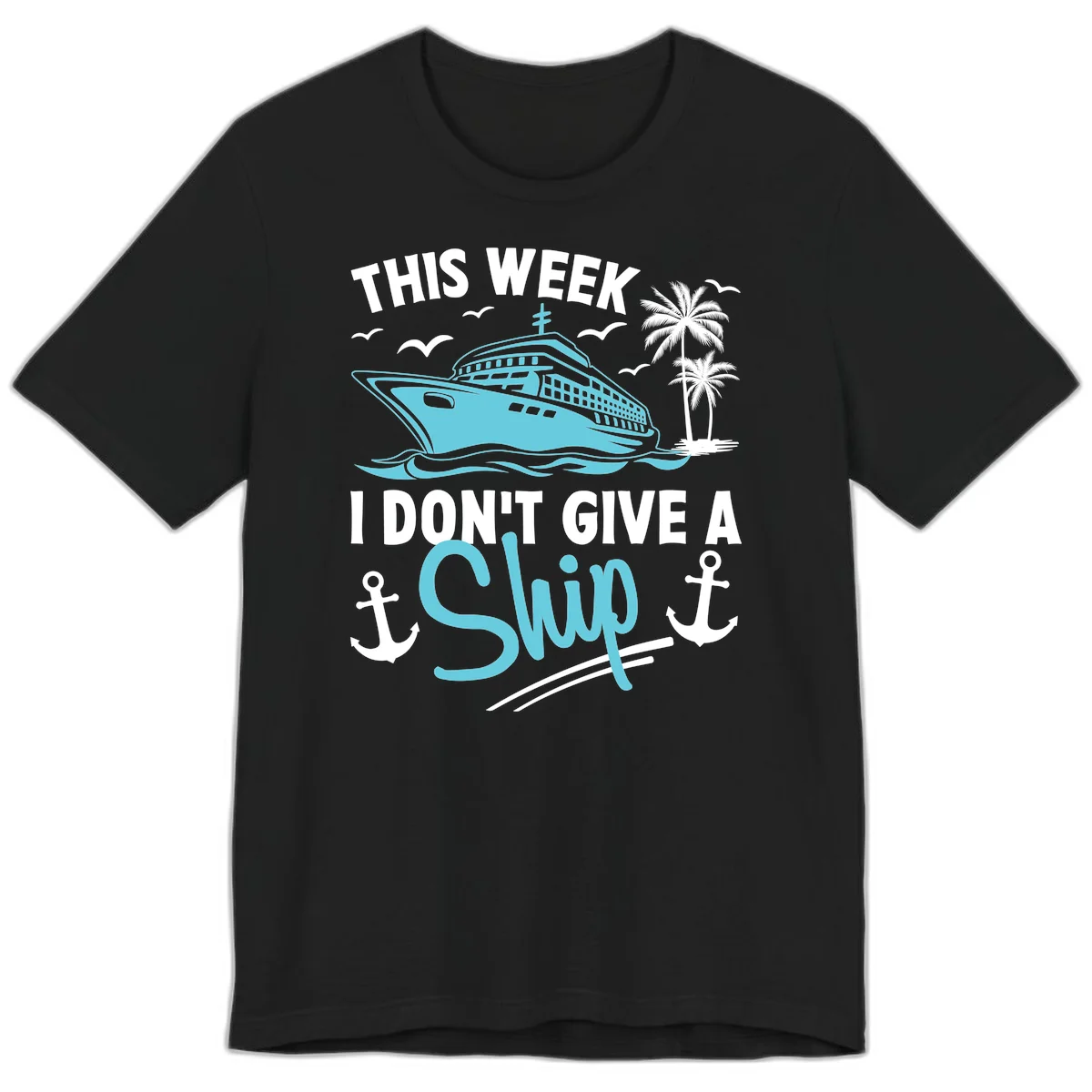 This Week I Don't Give A Swip Premium T-Shirt in Black