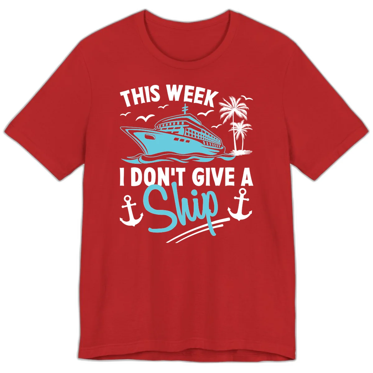 This Week I Don't Give A Swip Premium T-Shirt in Red