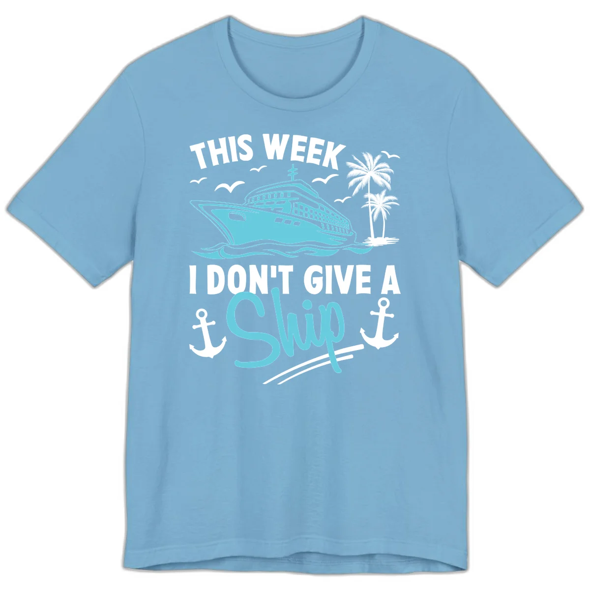 This Week I Don't Give A Swip Premium T-Shirt in Ocean Blue
