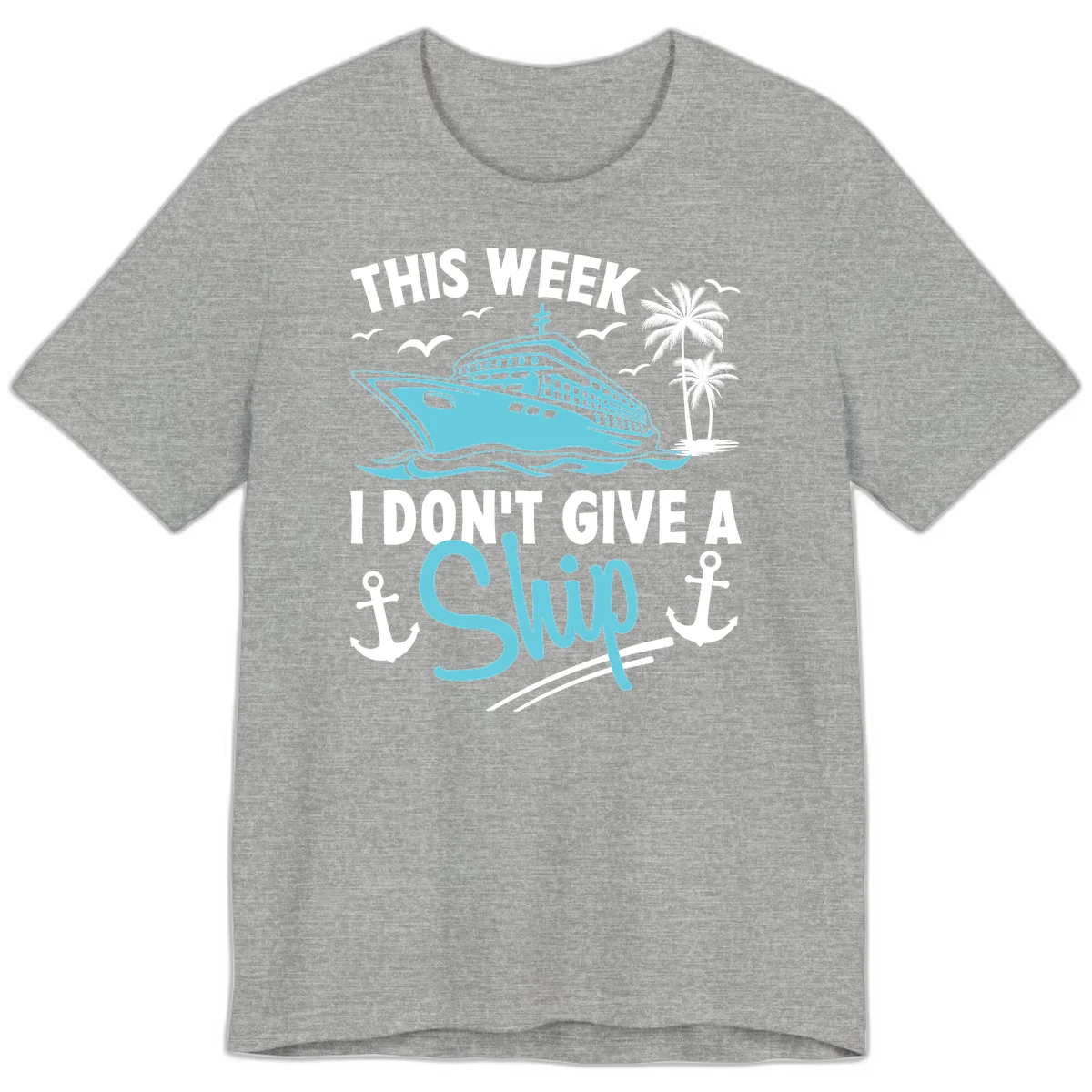 This Week I Don't Give A Swip Premium T-Shirt in Athletic Heather