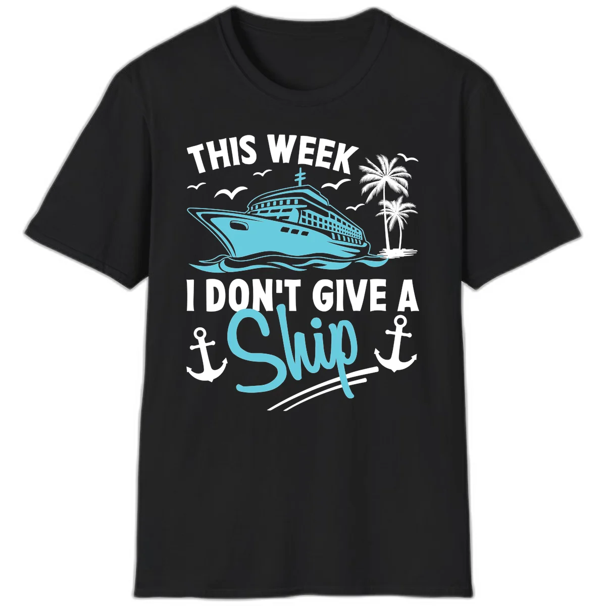 This Week I Don't Give A Swip T-Shirt in Black