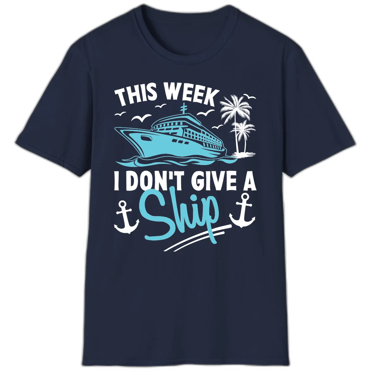 This Week I Don't Give A Swip T-Shirt in Navy