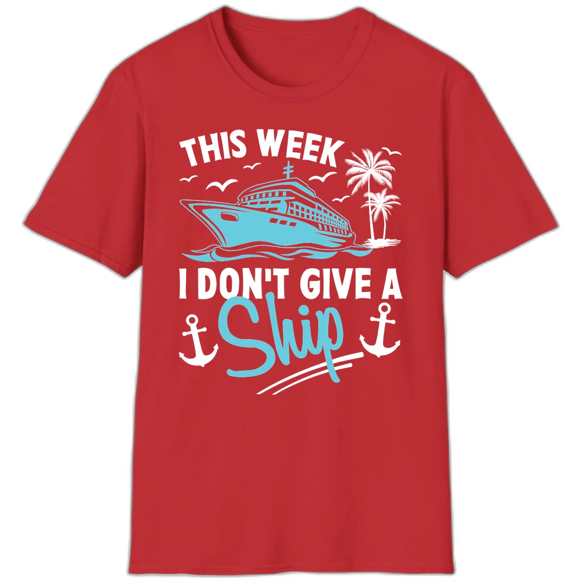 This Week I Don't Give A Swip T-Shirt in Red