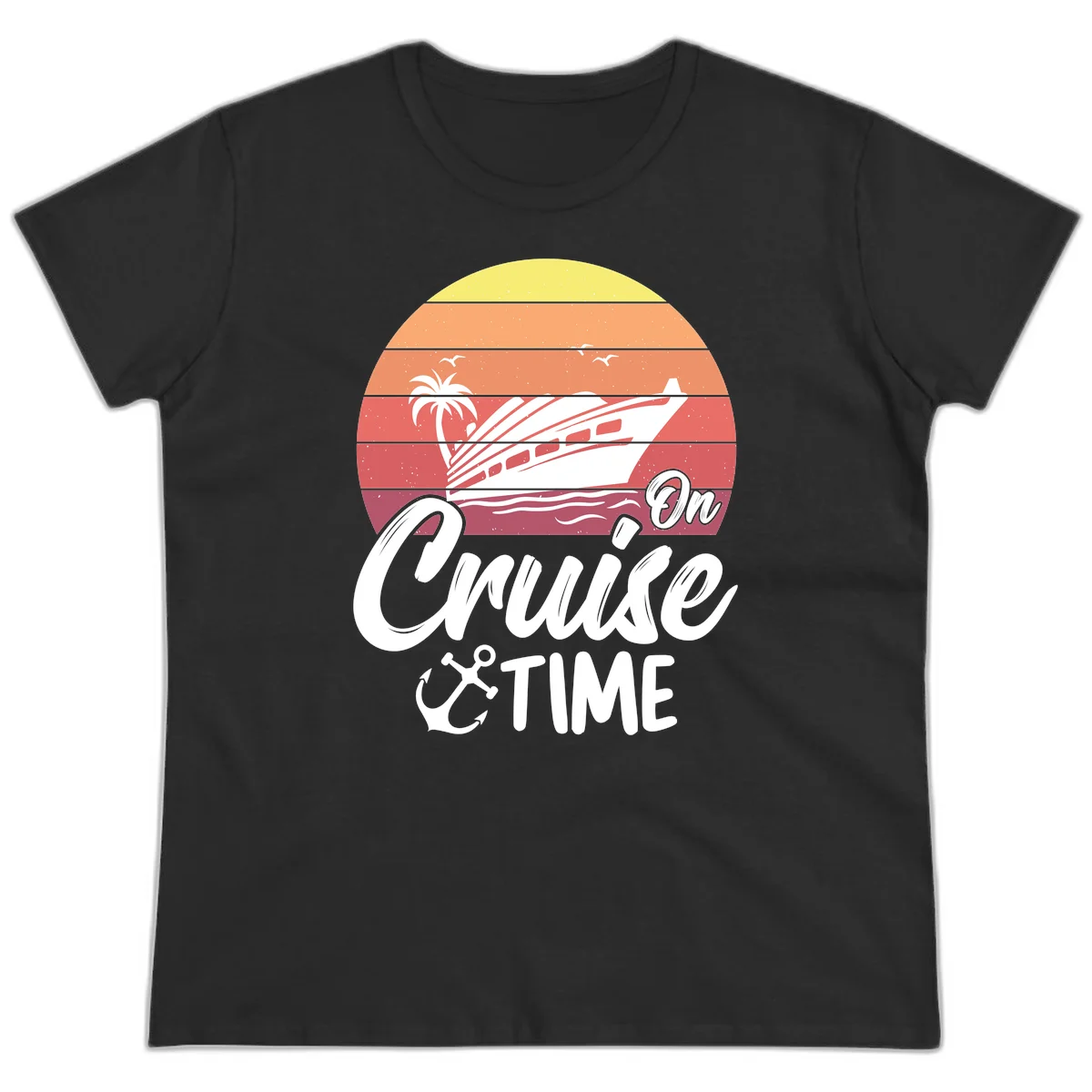 On Cruise Time Ladies Tee in Black