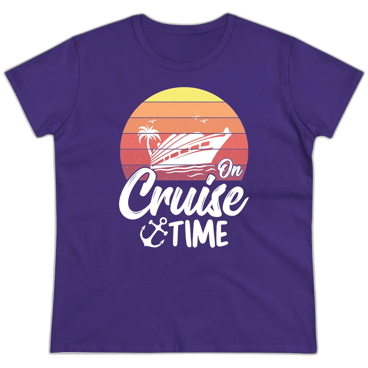 On Cruise Time Ladies Tee in Purple