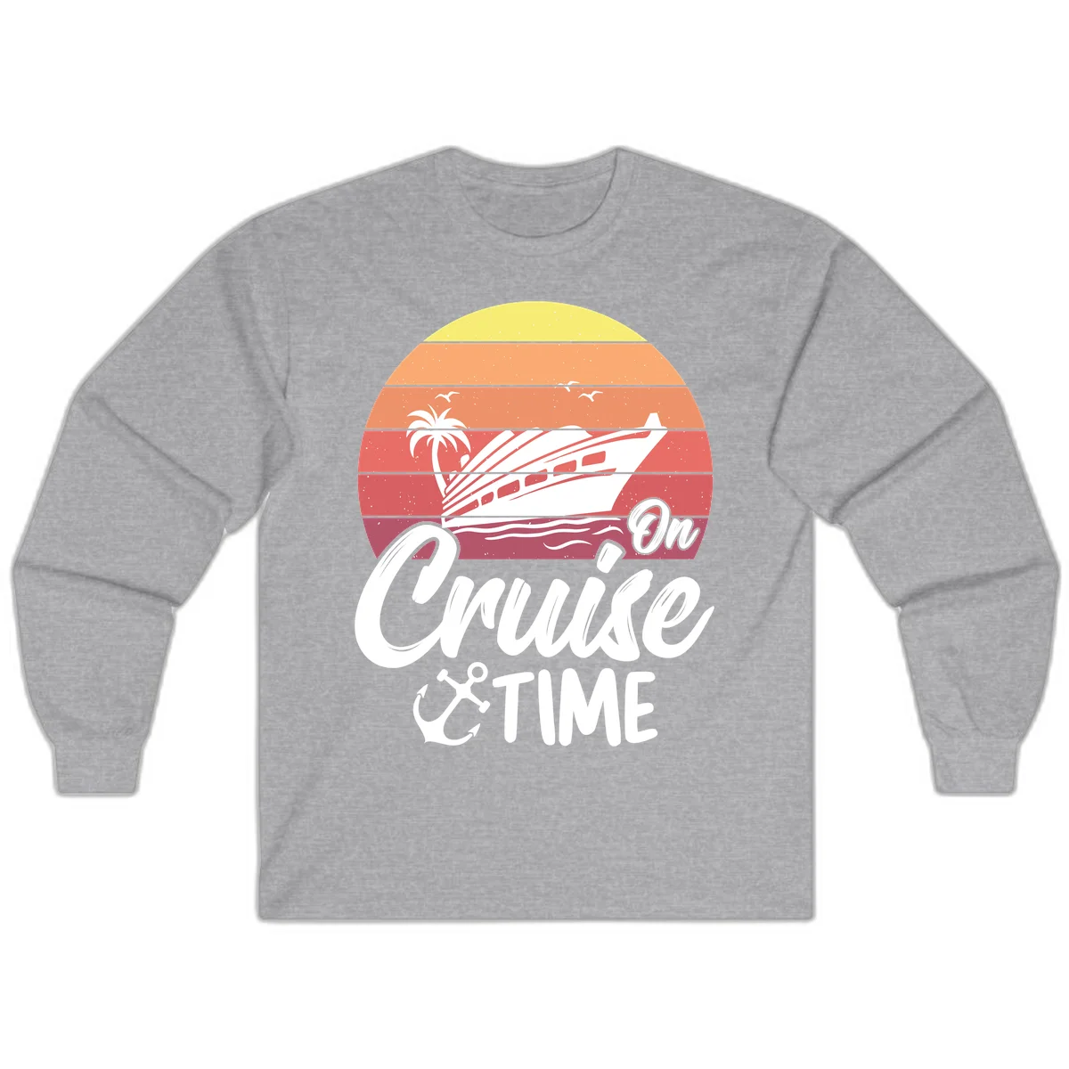 On Cruise Time Long Sleeve in Sport Grey